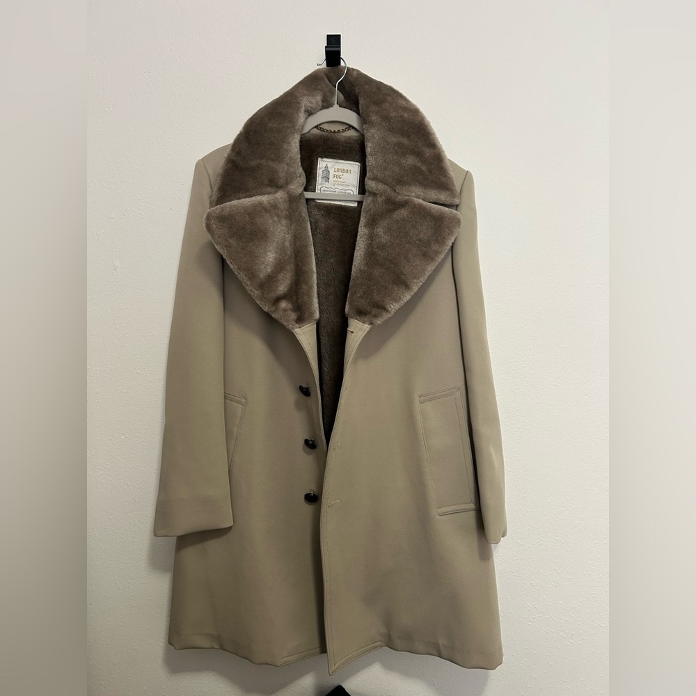 London Fog Faux Fur Coat